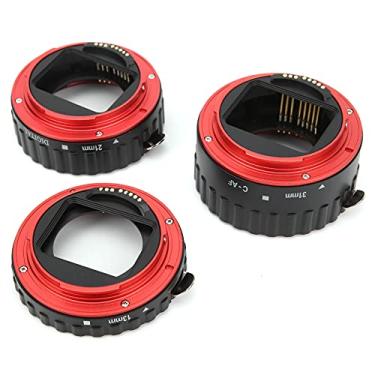 Imagem de Anéis de tubo adaptador de lente macro de focagem automática, conjunto de anel de tubo de extensão macro AF 13mm 21mm 31mm para montagem EF/EF-S para 5D4/5DSR/5DS