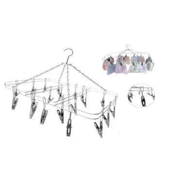 Imagem de Varal Roupas Intimas Aço Inox 20 Prendedores