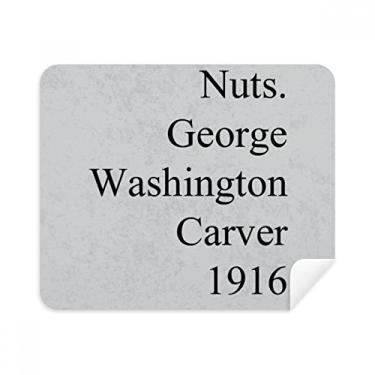 Imagem de Pano de limpeza de tela com citações George Carver, 2 peças, tecido de camurça