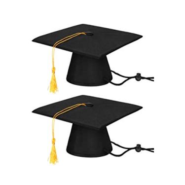 Imagem de 2 Unidades Chapéu De Formatura De Cachorro Roupas De Cachorro Bicho De Estimação Cachorro Médico Cosplay Chapéu Recém Nascido Para Foto Aluna Recém-nascido Cachorro Grande