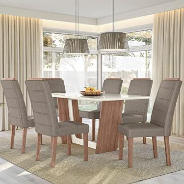 Imagem de CONJUNTO SALA DE JANTAR SUIÇA 1,56 COM 6 CADEIRAS AMEND 01A