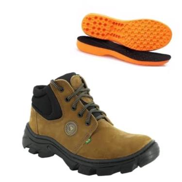 Imagem de Botina Segurança Conforto Pvc Oliva + Palmilha Anatômica 106 Tamanho:37
