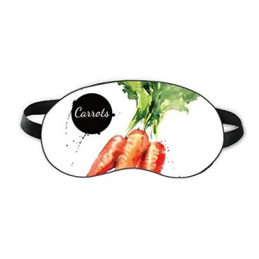 Imagem de Cenoura Vegetal Saborosa Aquarela Saudável Sono Protetor de Olhos Macio Noturno