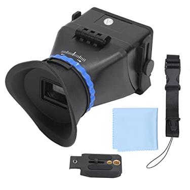 Imagem de BTER Visor de câmera, visor LCD profissional com ampliação de 3x para tela LCD de 3 polegadas/3,2 polegadas, visor DSLR ajustável para filmadora, câmera DSLR/SLR, para-sol de tela de câmera