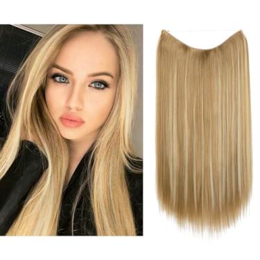 Imagem de Aplique de Cabelo Feminino Longo Liso Alongament Extensões de Cabelo para Mulheres (22, Modelo 09)