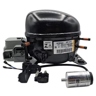 Imagem de Motor Compressor Geladeira Embraco 1/3 R134A Emr100Hlc 220V
