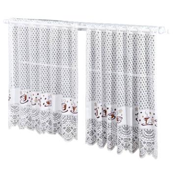 Imagem de Cortina Pia Vitro Renda Cozinha Café 1,60X0,80 Alt