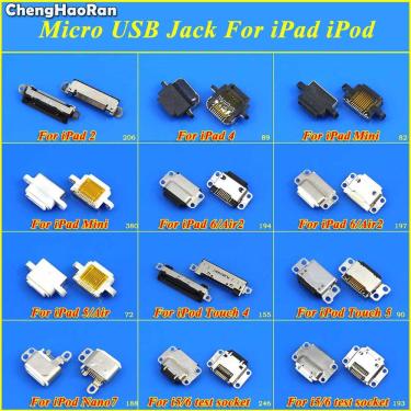 Imagem de Chenghaoran para ipad 2 4 5 6 mini ar air2 micro usb conector de carregamento jack dock para ipod