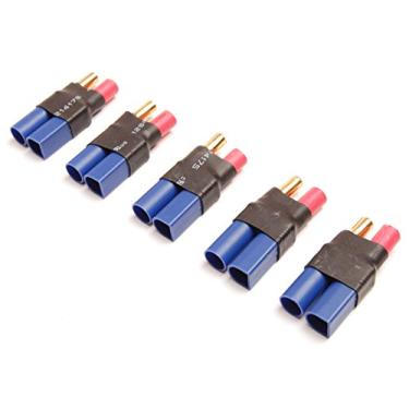 Imagem de Lot(5) EC5 Male to 5.5mm Bullet Banana Adapter Converter for RC Turnigy Zippy
