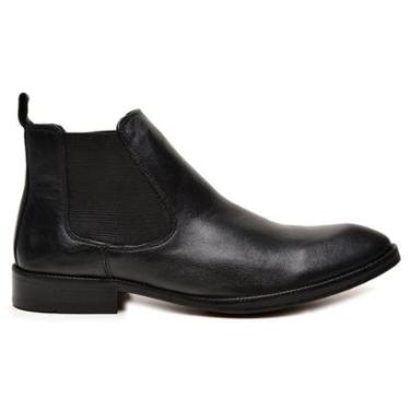 Imagem de Bota Social Preta Chelsea Em Couro 208866-Masculino