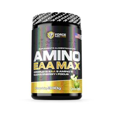 Imagem de AMINO EAA MAX 9 Aminoácidos Essenciais 300g Ação Pós Treino/Intra Treino With Eletrolytes - Force Full Labz (Green Apple (Maça Verde))