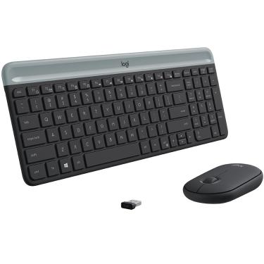 Imagem de Kit Teclado e Mouse Logitech MK470 Slim Ambidestro - 920-009268