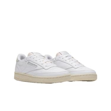 Imagem de Reebok Tênis feminino vintage Club C, Calçado Branco/Papel Branco/Verde Vintage, 6.5