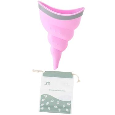 Imagem de harayaa Senhoras funil de xixi feminino dispositivo mictório portátil leve feminino mictório feminino dispositivo de micção para acampamento, ao ar livre, ROSA