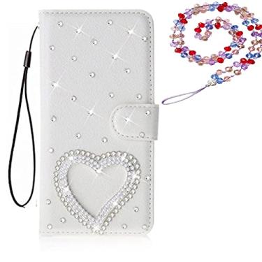 Imagem de Capa para Xiaomi Poco X4 Pro 5G, carteira de couro brilhante, capa protetora para celular e alça de pescoço [suporte] [compartimentos para cartões] [fecho magnético] para Xiaomi Poco X4 Pro 5G capa de