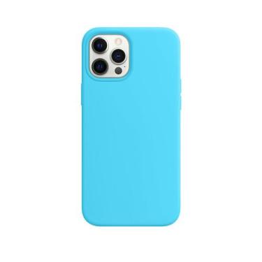 Imagem de Capa Capinha Silicone para iPhone 12 PRO MAX - GCM, Azul Piscina 