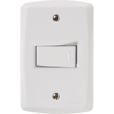 Imagem de Conjunto 4x2 com 1 Interruptor Simples 10 A 250 V Horizontal Tramontin