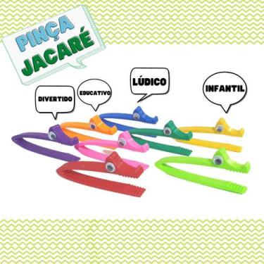 Imagem de Pinça infantil Jacaré Fortalece e Desenvolve a Coordenação motora fina