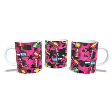 Imagem de Canecas de Porcelana Branca Personalizadas Profissões 6 (Manicure 11)