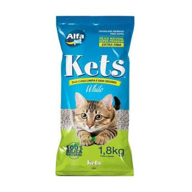 Imagem de Areia Kets Branca Sensitive para Gatos 1,8kg - AlfaPet / Kets