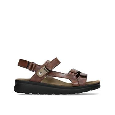 Imagem de Wolky Sandálias Esportivas Femininas, Couro vegi conhaque, 10.5-11