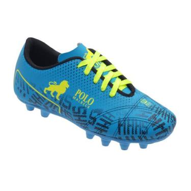 Imagem de Chuteira Futebol de Campo Polo Malbec Azul, 39