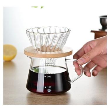 Imagem de Cafeteira Com Suporte De Coador Vidro Borossilicato 600ml - RALEO