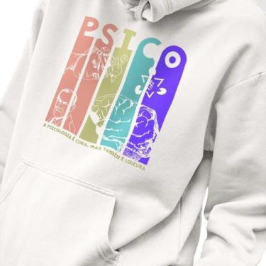 Imagem de Blusa Moletom Masculino Estampado A Psicologia é Cura em Algodão Fio 3