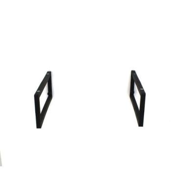 Imagem de Kit cuba de vidro oval 10mm com tampo de vidro 40cm x 40cm madeira rus