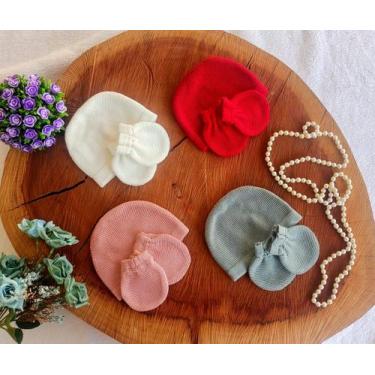 Imagem de Touca e Luva Bebe - locomotiva, Off, White