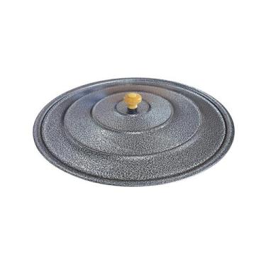 Imagem de Tampa Redonda de Alumínio Craqueado de 33 Cm Para Chapa Disco de Arado