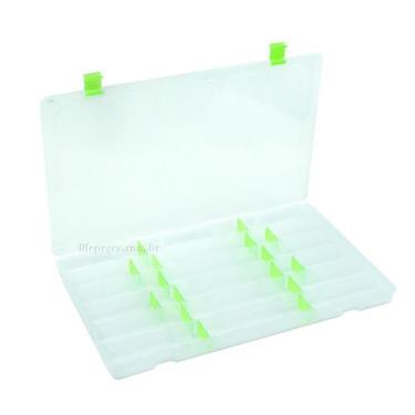 Imagem de Estojo Para Iscas Transparente C/ 24 Divisões Várias Cores - Life Pesc