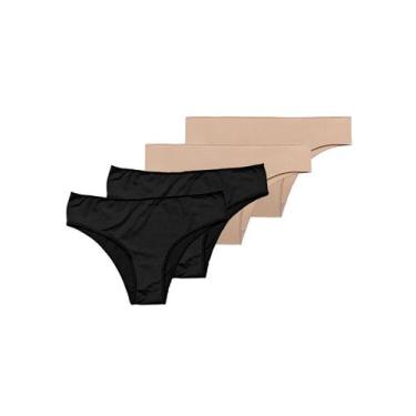 Imagem de Kit com 4 Calcinhas Biquíni Hope 38840, Preto, M