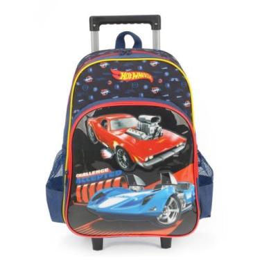 Imagem de Mochila infantil com rodinha hot wheels gd az - LUXCEL