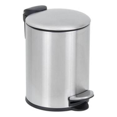 Imagem de Lixeira De Chao Para Banheiro 3l Inox 24x24x17cm - Redonda - Aemaxx, P