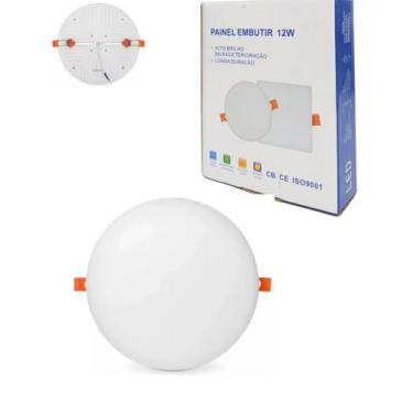 Imagem de Luminária Plafon Led Borda Infinita 12W Embutir Redondo Bivolt  Frio 6