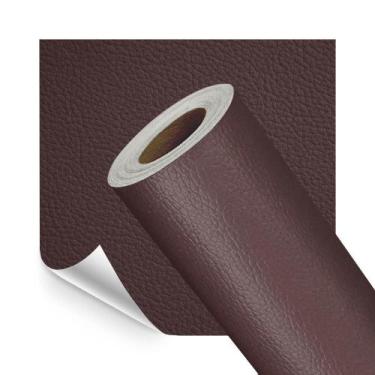Imagem de Adesivo Revestimento em material sintético Marrom Escuro 50x137cm - Op