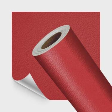 Imagem de Adesivo Revestimento em material sintético Vermelho 50x137cm - Open St