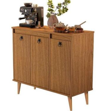 Imagem de Buffet Aparador Cantinho Do Café Retrô 3 Portas E Prateleira Dream - L