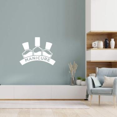 Imagem de Adesivo Porta Salão de Beleza Manicure Esmaltes Nail Design - Kanto St