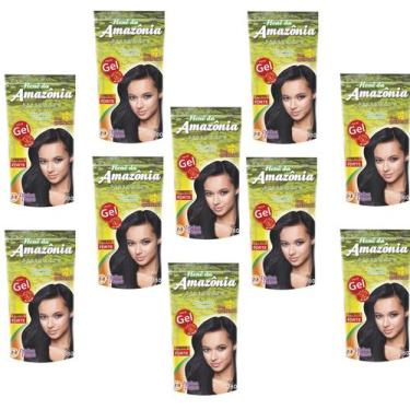 Imagem de Hene em gel amazonia 180gr pouch preto forte (preto azulado) - DIVINA 