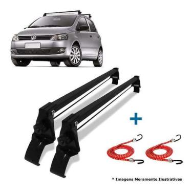 Imagem de Rack Teto Bagageiro + 2 Elasticos Fox 4 Portas Ano Até 2018 - Vhip