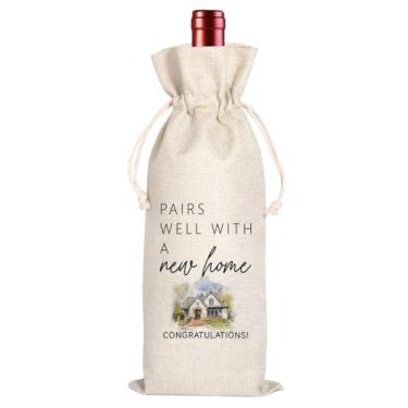 Imagem de Presentes de aquecimento de casa, presentes de casa nova, presente de proprietário, presente de corretor de imóveis para clientes, doces parabéns, decorações de festa de inauguração, sacos de presente