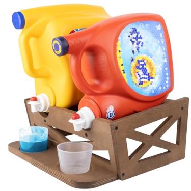 Imagem de Suporte de detergente para a roupa, pode conter 2 frascos de detergente para a roupa, comporta até 16 kg. De madeira, retrô, honorável (material: madeira compensada)