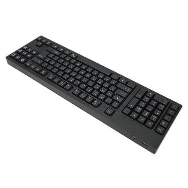 Imagem de Teclado para Canhotos, Teclado para Canhotos Com 109 Teclas Teclado Doméstico Com Fio USB Teclado para Jogos Sem Fio Teclado para Jogos Com 2 Interfaces de Expansão USB HUB para