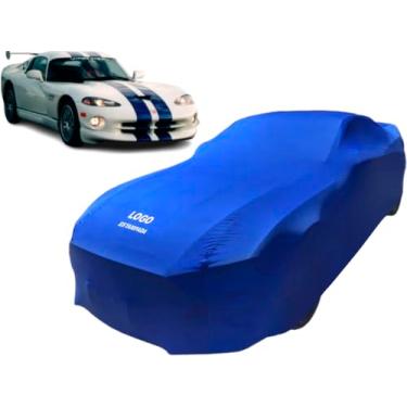 Imagem de Capa Tecido Helanca Para Cobrir Carro Dodge Viper Antigo (Azul)