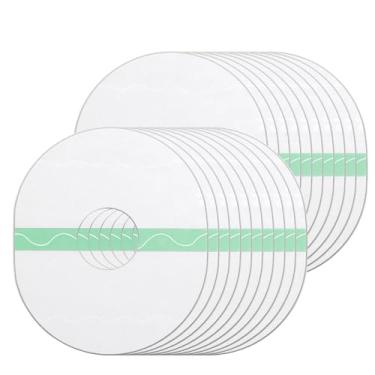 Imagem de 20 peças adesivos freestyle libre capas de sensor oval transparente adesivo impermeável patch transparente CGM overpatch type2