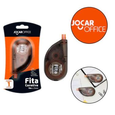 Imagem de Fita Corretiva Escolar Jocar 10m - Prática e Eficiente para Corrigir E