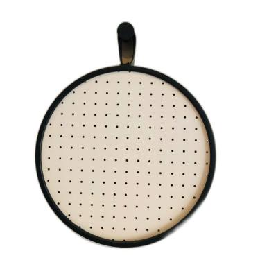 Imagem de Pegboard Alca Curta Preto Couro Preto- Fundo Branco 40 Cm