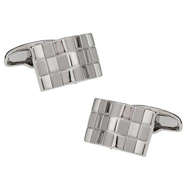 Imagem de Abotoaduras de xadrez com laço da Cuff-Daddy com caixa de apresentação